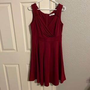 Fit and Flare Red dress